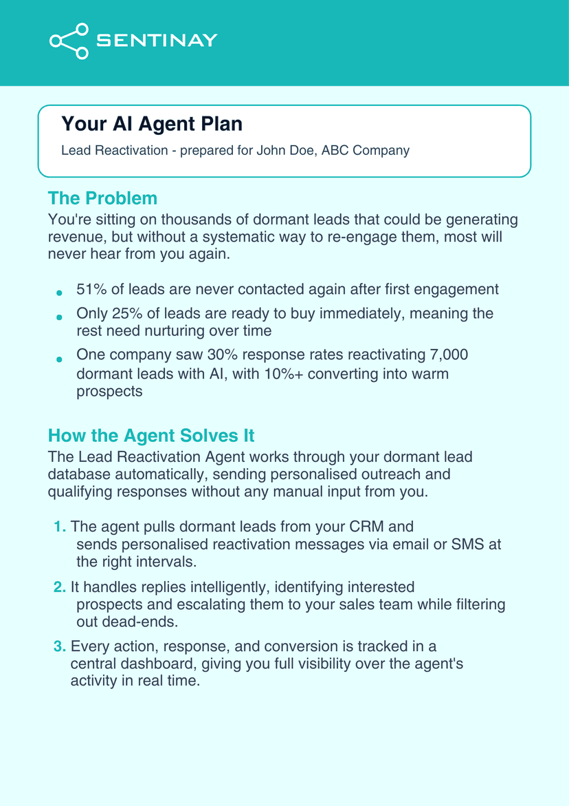 Example AI integration plan page 1