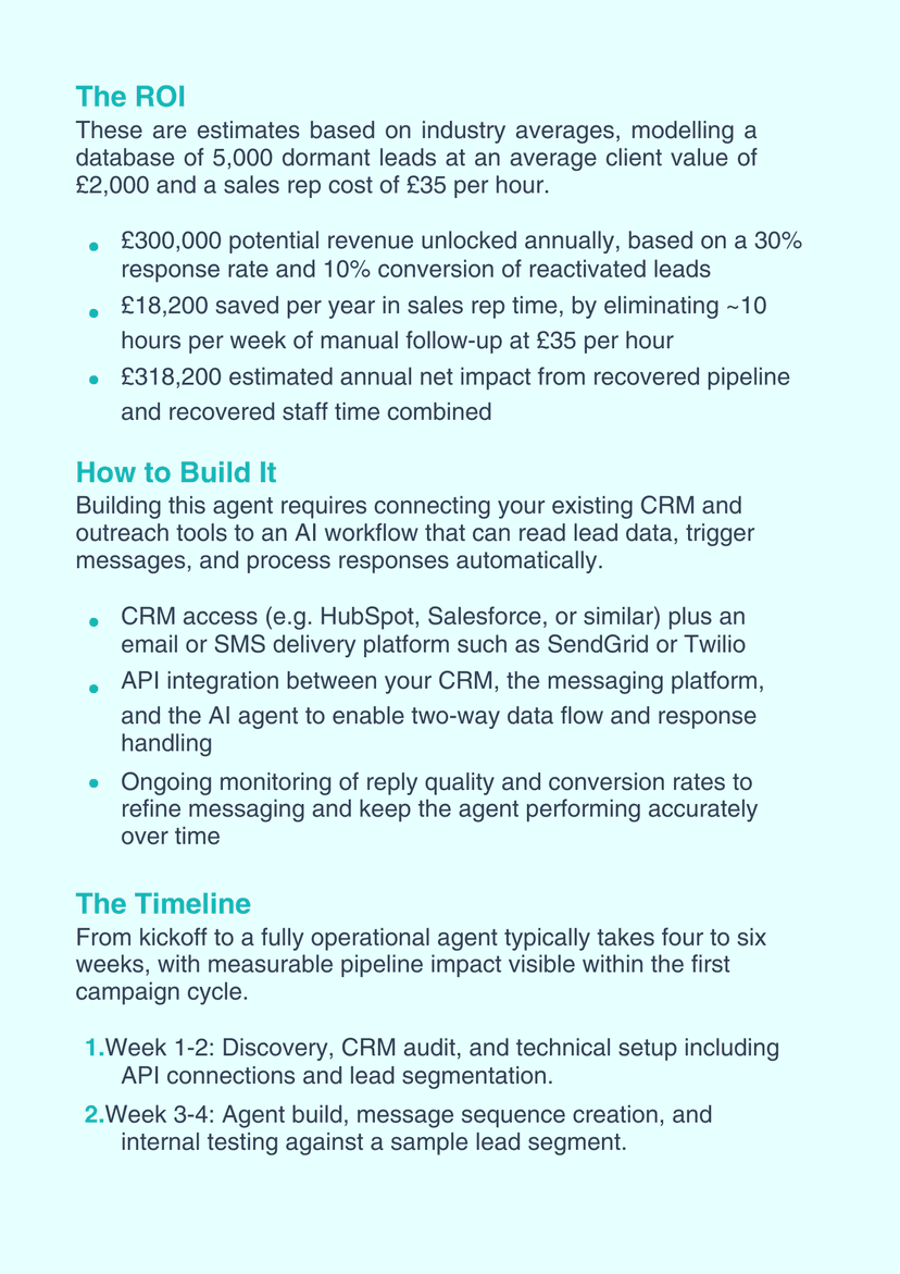 Example AI integration plan page 2